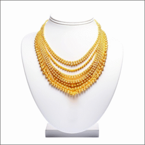 Multi-Strand Diamond-Accented Gold Mangalsutra – Suhagan Abhushan