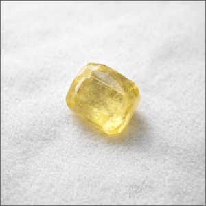 Faceted Yellow Sapphire (Pukhraj) Loose Gemstone – Suhagan Abhushan